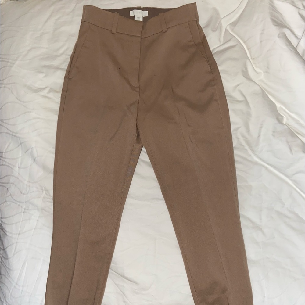 Beige woman trouser